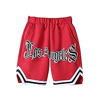 COZYEASE Boy's Graphic Shorts High Waisted Shorts Casual Summer Shorts with Pocket