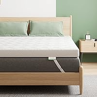 Novilla Twin Mattress Topper, 4 Inch Gel Memory Foam Mattress Topper Twin Enhance Cooling, Motion Isolation & Pressure Relieving, Non-Slip Design with Breathable Bamboo Charcoal Cover