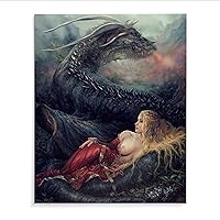 Arantza Sestayo Spanish Painter Illustrator Fantasy Classic Painting Art Poster (2) Canvas Painting Posters And Prints Wall Art Pictures for Living Room Bedroom Decor 8x10inch(20x25cm) Frame-style