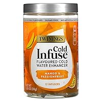 Twinings Cold Infuse Flavored Water Enhancer Mango and Passionfruit 12 Count
