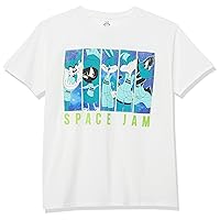 space jam boys Jam: a New Legacy Short Sleeve T-shirt - 4-20 Lebron, Bugs, Taz, Marvin, Daffy T Shirt, White, 8 US