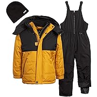 Baby Boys' Snowsuit - 2 Piece Insulated Ski Jacket and Snow Bib (Toddler)
