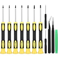 EEEKit 10pcs Screwdriver Set for T3 T4 T5 T6 T7 T8 T10 Magnetic Screwdriver Repair Kit with Tweezers Compatible with PS5, Xbox One/360 Controller, MacBook
