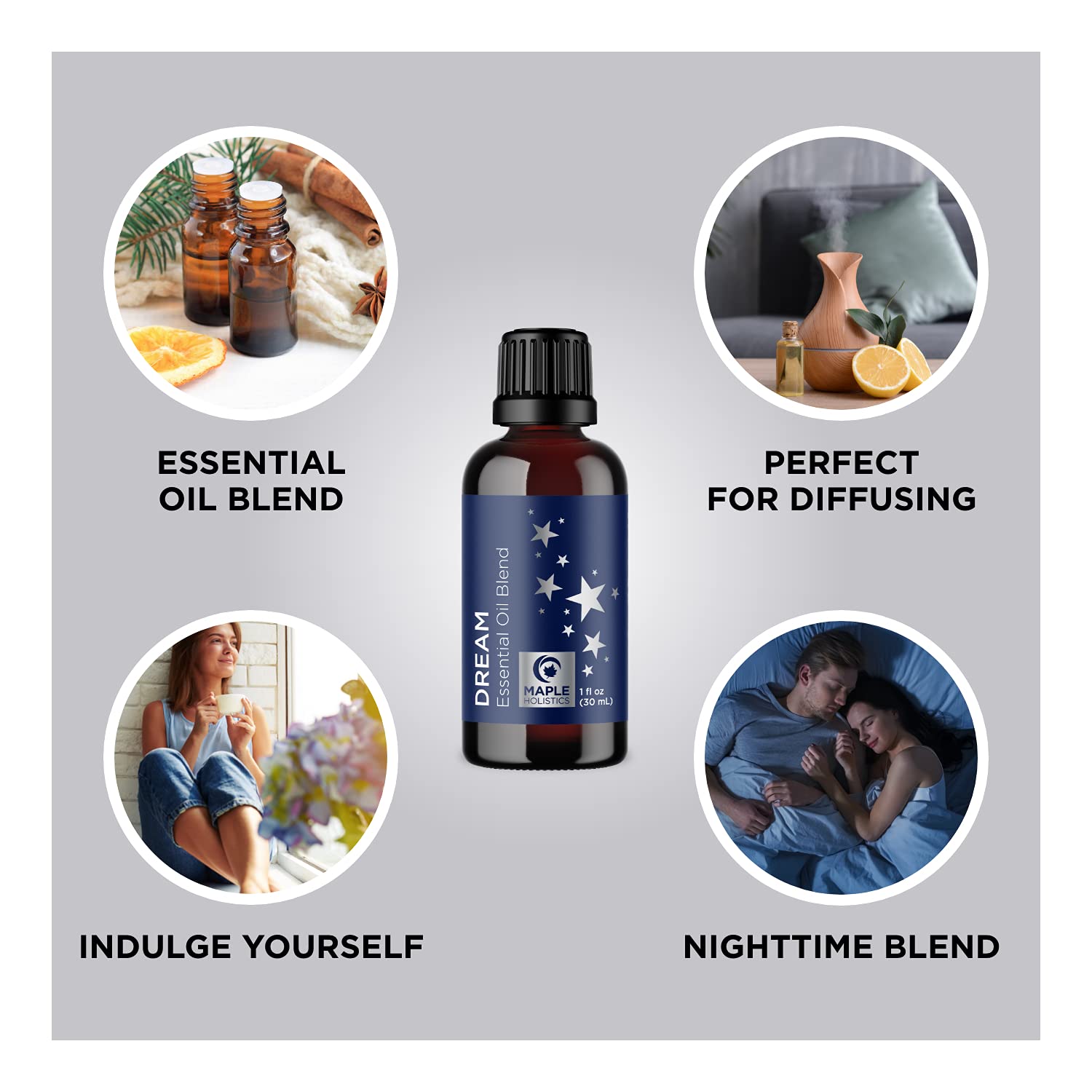Aromatherapy Essential Oils Blends Set - Dream and Breathe Essential Oil Set for Diffuser with Sleep and Relaxing Essential Oils for Diffusers Aromatherapy - Best Essential Oils Set for Diffuser