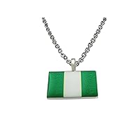 Nigeria Flag Pendant Necklace