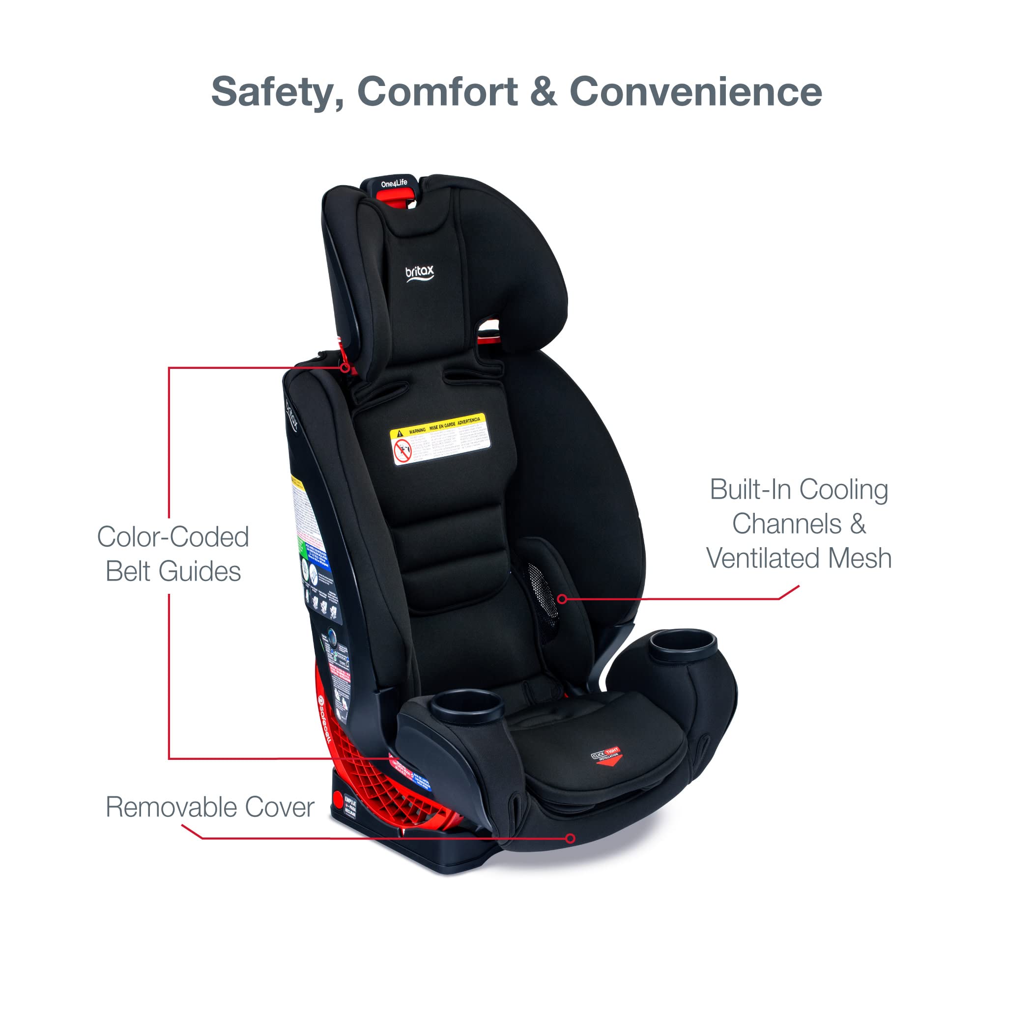 Britax One4Life ClickTight All-in-One Car Seat, Eclipse Black