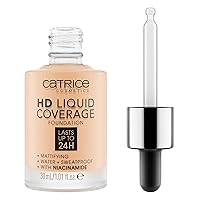 Catrice | HD Liquid Coverage Foundation | High & Natural Coverage | Vegan & Cruelty Free (005 | Ivory Beige)
