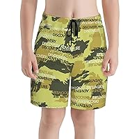Camouflages Teen Boy Girl Beach Shorts Trunks Swim Board Shorts Surf Pants