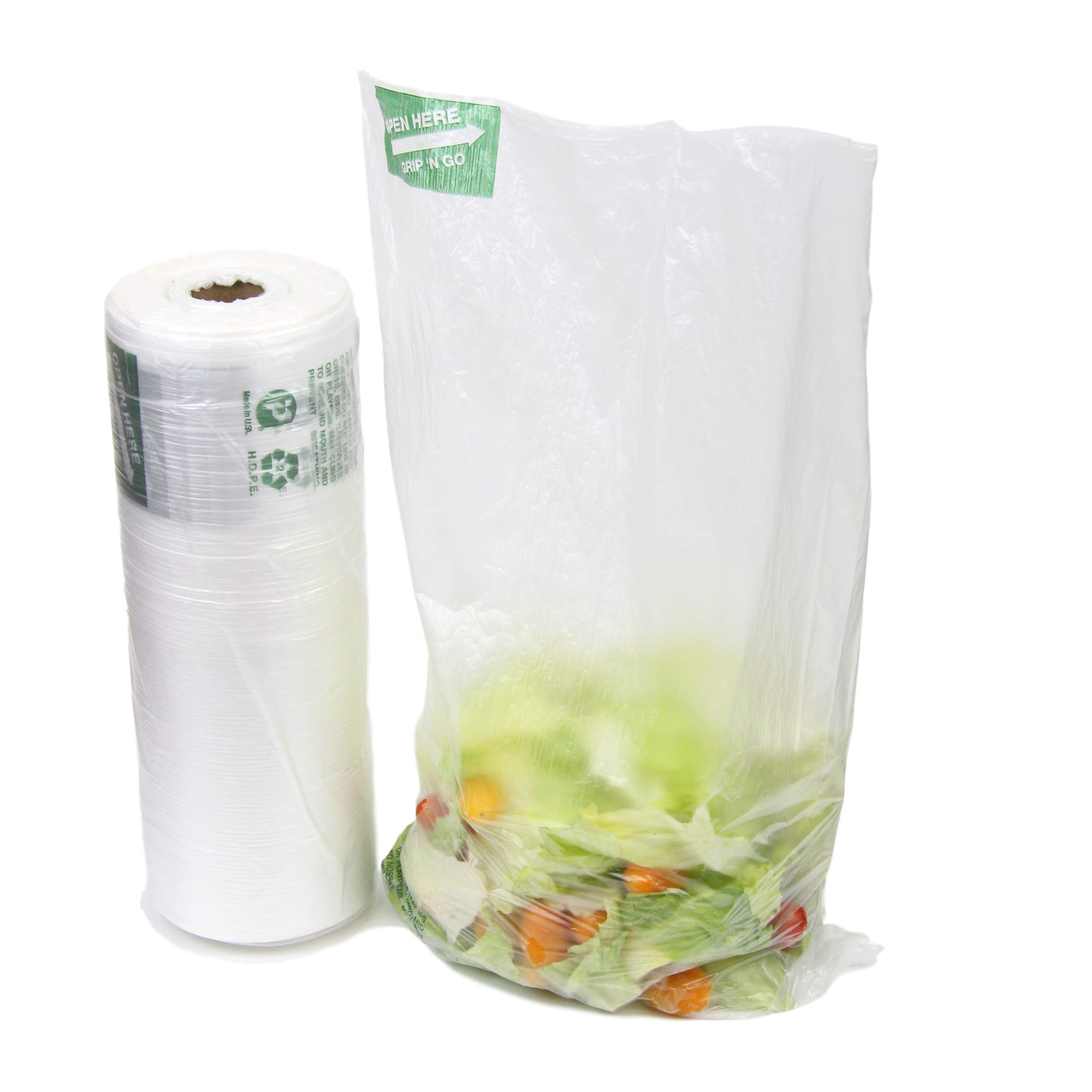Mua 650 Ct 12"x 20" Large Plastic Produce Bag Roll, US Made HDPE, Durable Clear Food Storage Saver for Fruit Vegetable Bakery Snack Grocery Bags trên Amazon Mỹ chính hãng 2023 | Fado