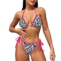 Women's Bikini Tops Swimsuit with Rope Straps and Backless Design for and Insane Swimwear