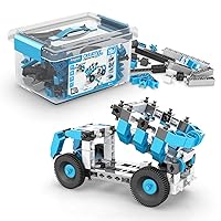 Engino Toys Creative Engineering STEM Maker Master 20-Model Set, Think and Build in 3D Space, Activities and Experiments, African Safari, Jupiter, Saturn, Home Learning, for Ages 7+