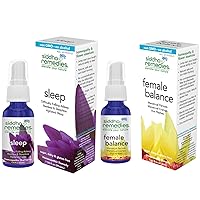 Siddha Remedies Sleep and FemaleBalance Homeopathic Spray for Adults | Induces Natural Sleep by Releasing Stress & Trouble Falling Asleep While Maintaining a Balanced Hormone