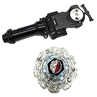 Gaming Battling Top Toys - Bey Spinning Metal Fusion Masters Fight BB116E Divine Fox 90WD with Power String Launcher LR Left/Right Spin & Grip (BB-116E)