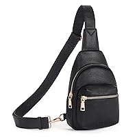 Small Sling Bag for Women, Leather Crossbody Fanny Packs Trendy, Women's Chest Bag