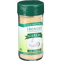 Frontier Co-op Garlic Granules, 2.7 Ounce Bottle, Aromatic and Flavorful Kosher Garlic, Great For Savory Dishes