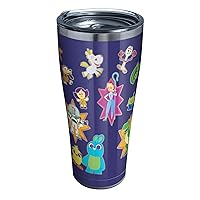 Tervis Disney Pixar Toy Story 4 Collage Triple Walled Insulated Tumbler Travel Cup Keeps Drinks Cold & Hot, 30oz Legacy, Stainless Steel