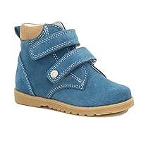 BARTEK Boys Orthopedic Leather Hi-Top Shoes 81802-007 Sapphire Blue (Toddler/Little Kid)