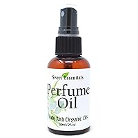 Sweet Essentials Tahitian Tiare Flower | Fragrance - Perfume Oil | 2oz Made with Organic Oils - For Hair and Body Use - Alcohol Free