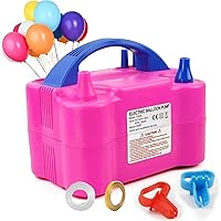 Electric Air Balloon Pump, Portable Dual Nozzle Electric Balloon Inflator/Blower for Party Decoration,Used to Quickly Fill Balloons - 110V 600W