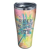 Tervis Triple Walled Margaritaville Breathe In And Out Insulated Tumbler Cup Keeps Drinks Cold & Hot, 30oz, Stainless Steel