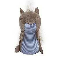 Petlinks Plush Player Squirrel Refillable Plush Cat Toy with Catnip Tube - Gray/Blue, One Size