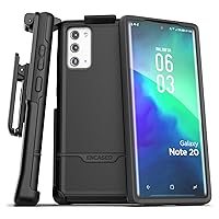 Galaxy Note 20 Belt Clip Protective Holster Case (2020 Rebel Armor) Heavy Duty Rugged Full Body Cover with Holder for Samsung Note 20 (Black)