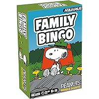 AQUARIUS Peanuts Snoopy Beagle Scouts Family Bingo - Fun Family Party Game for Kids, Teens & Adults - Entertaining Game Night Gift - Officially Licensed Peanuts Merchandise