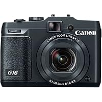 Used Canon Powershot G16 Digital Point and Shoot Camera