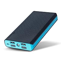 Power Bank - Portable Charger for iPhone and Samsung, Phone Battery Pack 50000mAh Powerbank 20W 4 USB Cell Phones Fast Backup External Powered Banks Chargers & Adapters Travel Charging (Blue)