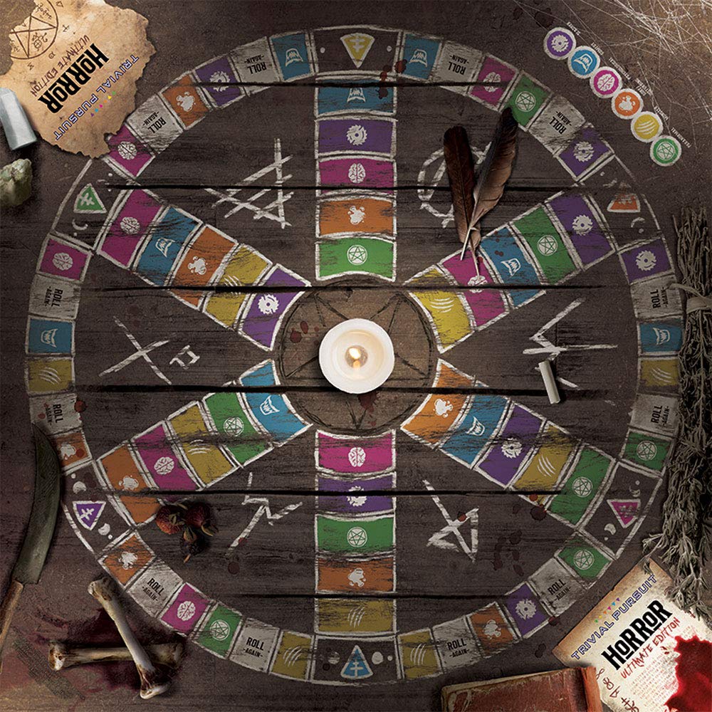 Trivial Pursuit Horror Ultimate Edition | Horror Trivia Game Featuring 1800 Questions from Classic Horror Films & Books | Collectible Trivia Board Game for Fans of Horror Movies