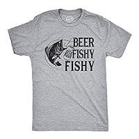 Mens Beer Fishy Fishy T Shirt Funny Fishing Drinking Hilarious Saying Novelty