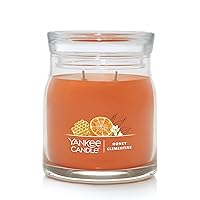 Honey Clementine Scented, Signature 13oz Medium Jar 2-Wick Candle, Over 35 Hours of Burn Time