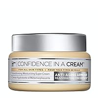 it COSMETICS Confidence In A Cream - Facial Moisturizer - Reduces The Look Of Wrinkles & Pores, Visibly Brightens Skin - With Hyaluronic Acid & Collagen - 2.0 Fl Oz