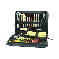 Deluxe Watch Case Tool Kit w/ Over 20 Accessories & Leather Case