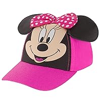 Disney Baseball Cap, Minnie Mouse Ears Adjustable Toddler Or Girl Hats for Kids