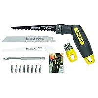 General Tools 14 piece 4-In-1 Multi-Purpose Screwdriver/Saw Set #86014, Compact and Portable For Camping, Car, Home
