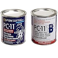 PC-Products PC-11 Epoxy Adhesive Paste, Two-Part Marine Grade, 4lb in Two Cans, Off White 640111
