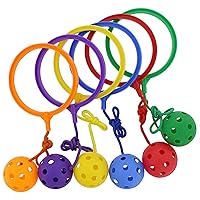 Kids Ankle Skip Ball Swing Ball Jumping Ring Toy Coordination Fitness Sports Ball Set for Boys Girls 6PCS