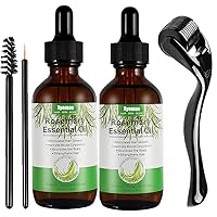 2Pack Rosemary Essential Oil for Hair Growth, Eyebrow and Eyelash Growth, Skin Care, Aromatherapy & Diffuser, Hair Loss Treatment Oil for Women and Men
