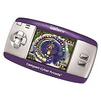 Compact Cyber Arcade Portable Gaming Console, 250 Games, LCD, Purple, JL2375PR