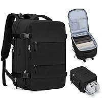 Casual Backpack Traveling Backpack, A-black, Expandable, Modern