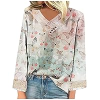 HAYUMI Western Shirts for Women, Blouses for Women Tops V-Neck Shirt Dress for Women Shirt Women