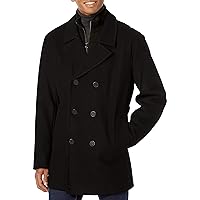 Andrew Marc Men's Burnett Melton Wool Pea Coat Jacket