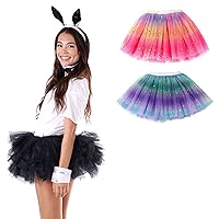 Simplicity 2 Pack 4 Layered Tutus for Girls and 5 Layered Adult Tutu