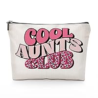 Funny Aunt Gifts Cosmetic Bag Gifts for Aunts from Niece Nephew Makeup Bag Travel Toiletry Bag for Women Female Her Best Friend Aunt Auntie Birthday Mothers Day Appreciation Gifts