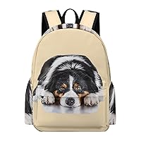 Australian Shepherd Dog Backpack Printed Laptop Backpack Shoulder Bag Business Bags Daily Backpack for Women Men