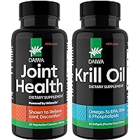 Daiwa Joint Health Supplement + Daiwa Krill Oil – Omega 3 Krill Oil Capsules