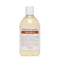 Orange Vanilla Shampoo for Shiny Hair - Enriched with Apple Cider Vinegar - Sulfate Free - 12 Ounce