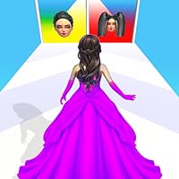 Build a Beauty Queen Doll Dress Up Makeover Fashion Battle: Make a Girlfriend Catwalk Princess Beauty Run Race Fashion Show Game