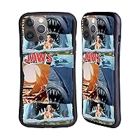Head Case Designs Officially Licensed Jaws Collage Art Graphics Hybrid Case Compatible with Apple iPhone 14 Pro Max